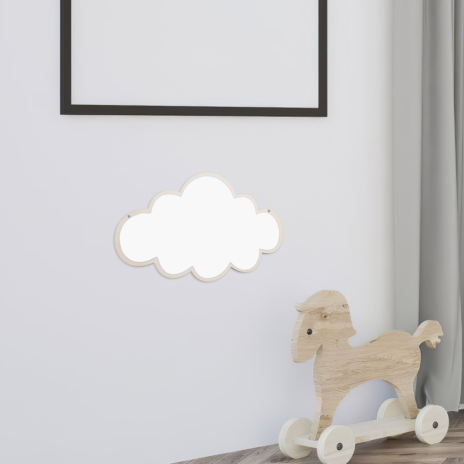 Baby Nursery Mirror - กระจกนิรภัยสำหรับเด็กแบบนอร์ดิก ฐานถอดออกได้ ดีไซน์หมุนได้หลายมุม กระจกสำหรับห้องเด็กอ่อน กระจกนิรภัยสำหรับเด็กเล็ก แบบตั้งโต๊ะ