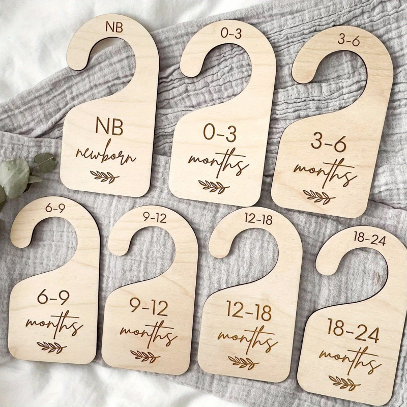 Baby Nursery Uniform - ที่กั้นตู้เสื้อผ้าเด็ก 7 ชิ้น | ไม้แขวนเสื้อเด็กอ่อน |