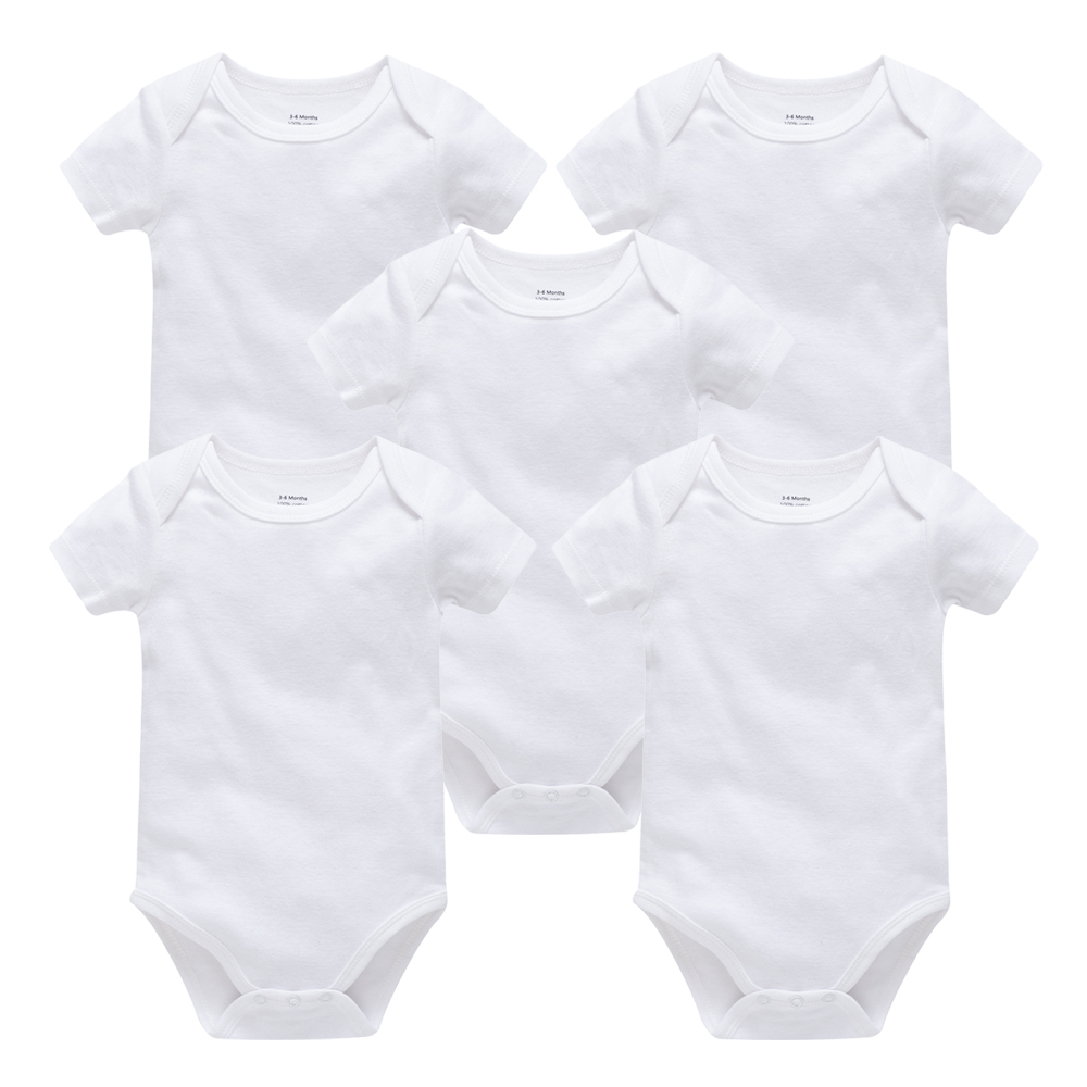 Baby Nursery Ideas Boy - Kavkas 3PCS 5PCSเด็กทารกเด็กหญิงเสื้อผ้าสีขาวแขนสั้นผ้าฝ้ายเด็กBodysuits Body Bebe 0-24