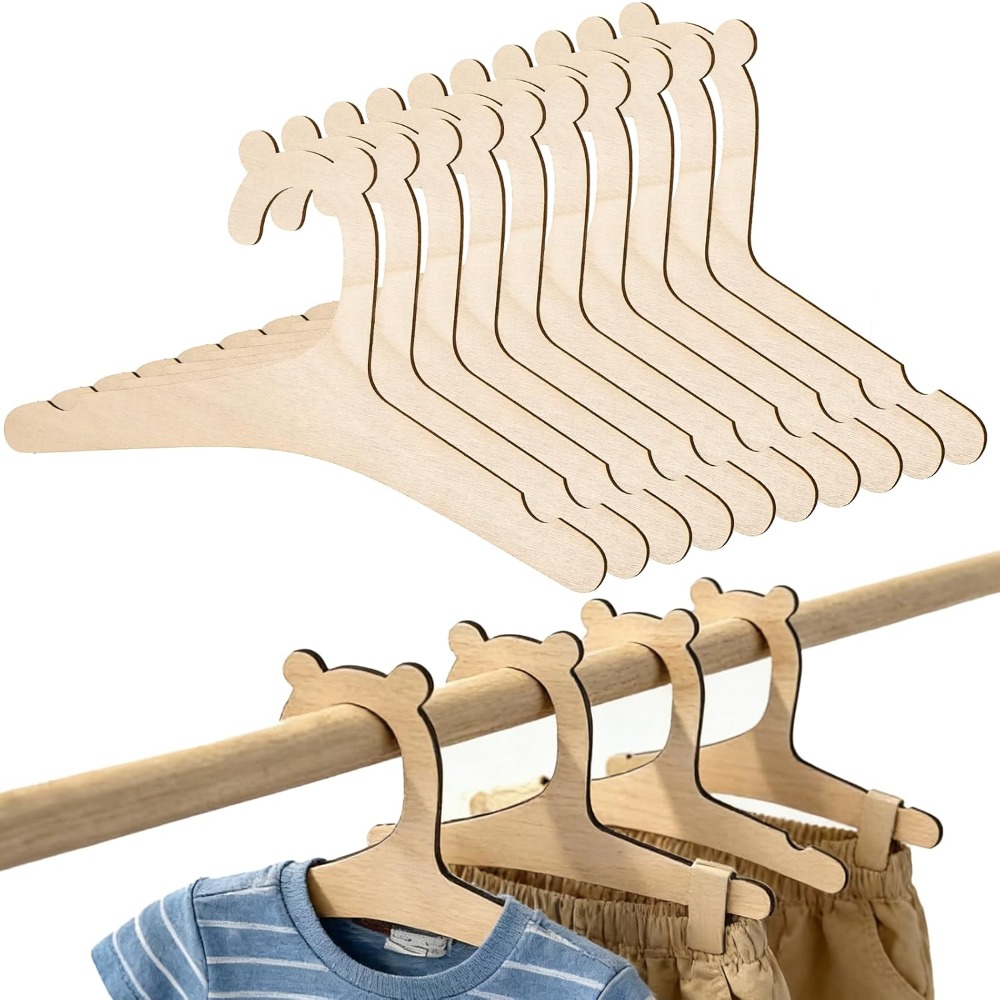 Baby Nursery Uniform - 10/20 ชิ้น ราวแขวนเสื้อผ้าเด็กแบบสร้างสรรค์ ไม้แขวนเสื้อผ้าเด็ก ตกแต่งห้องเด็กอ่อน ของขวัญสำหรับเด็ก
