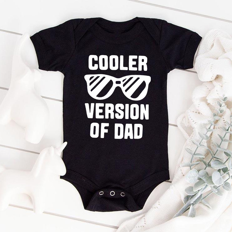 Baby Nursery Ideas Boy - แว่นตากันแดดตัวอักษรเสื้อผ้าเด็กหญิงเด็กชายแรกเกิดตลกๆวันซี่เสื้อยืดคอกลมสบายๆเสื้อรอมเปอร์ทารกฤดูร้อน