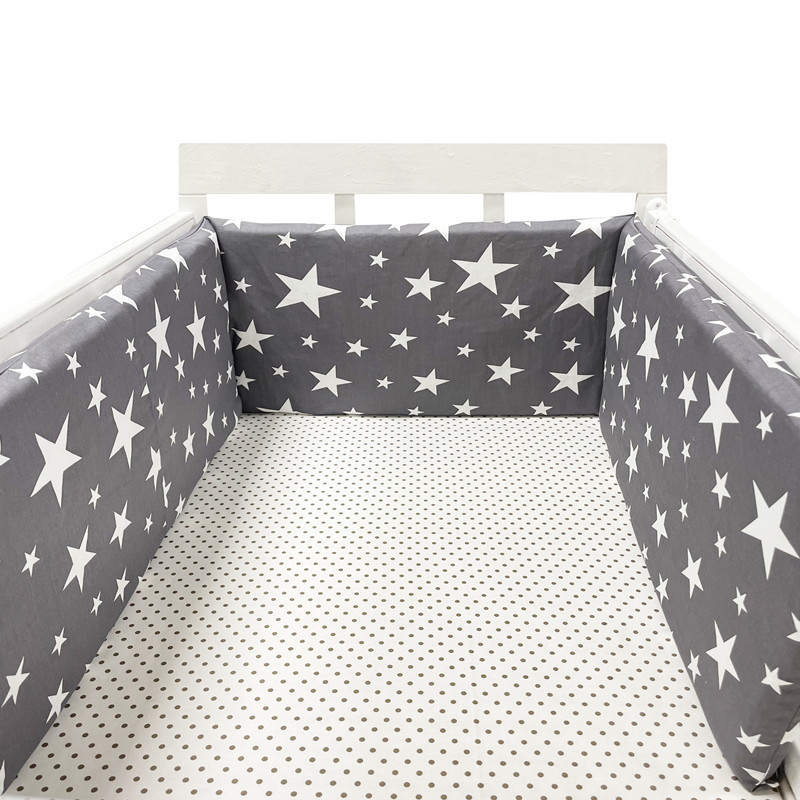 Baby Nursery Themes - ชุดเครื่องนอนเด็กแบบนอร์ดิก ลายดาว ขนาด 200x30 ซม. พร้อมกันชนหนา