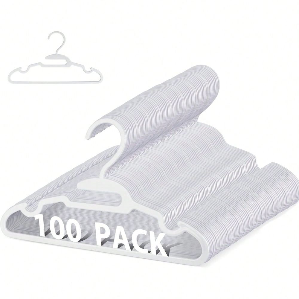 Baby Nursery Kids - 70 100 แพ็คไม้แขวนเสื้อเด็ก ไม้แขวนเสื้อพลาสติกสำหรับตู้เสื้อผ้า, ไม้แขวนเสื้อเด็กทารกสำหรับเสื้อผ้า, ไม้แขวนเสื้อเด็กแรกเกิดรูปตัว