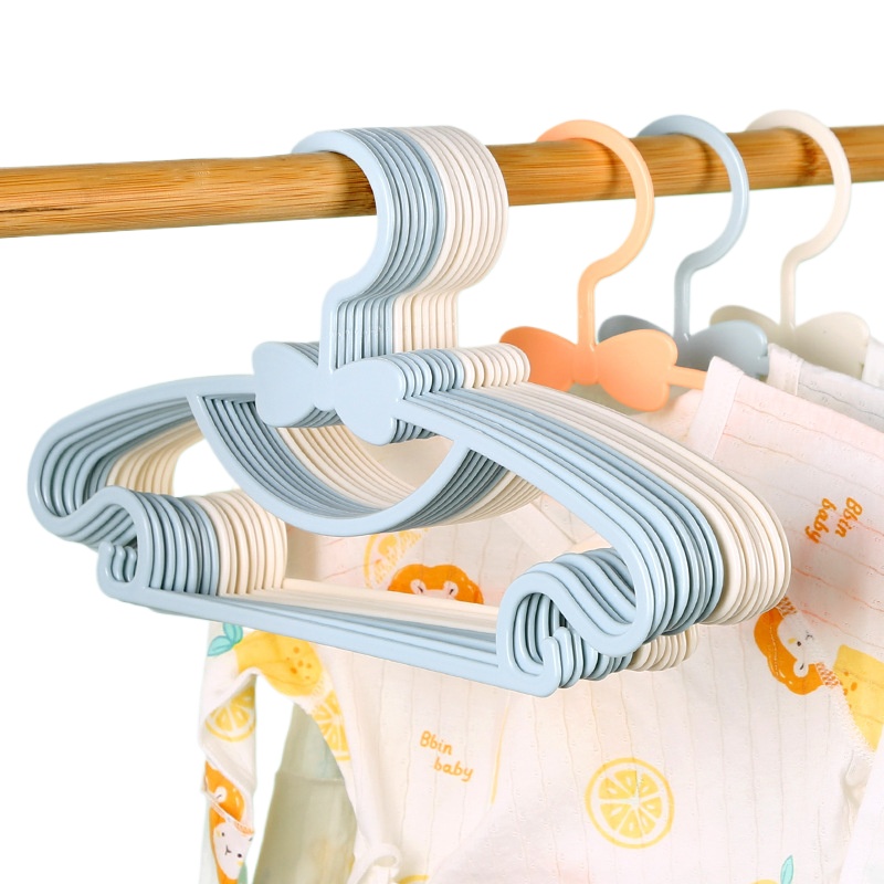 Baby Nursery Uniform - 5-50Pcs ไม้แขวนเสื้อเด็กพลาสติกเสื้อผ้าเด็กแขวนสําหรับเนอสเซอรี่เด็กแขวนเด็กวัยหัดเดินทารกแบบพกพา Coats Home Rack