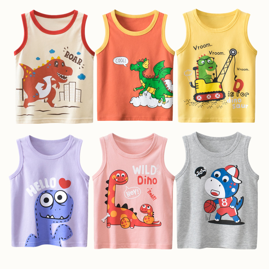 Baby Nursery Ideas Boy - เสื้อเด็กฤดูร้อน2023ชิ้นสำหรับเด็กผู้หญิงเสื้อผ้า100% ไดโนเสาร์ผ้าฝ้ายลายการ์ตูนเสื้อลำลองสำหรับเด็กผู้ชายเสื้อผ้าน่ารักสำหรับเด็ก