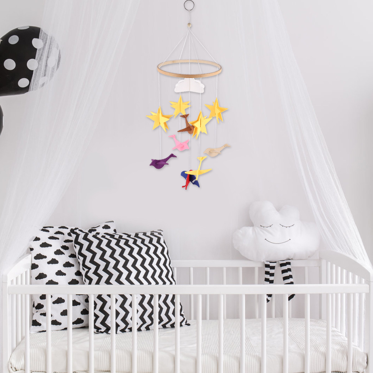 ของตกแต่งแขวนเปลเด็ก 1 ชิ้น โม - Baby Nursery Hanging Decor บทวิจารณ์และราคา