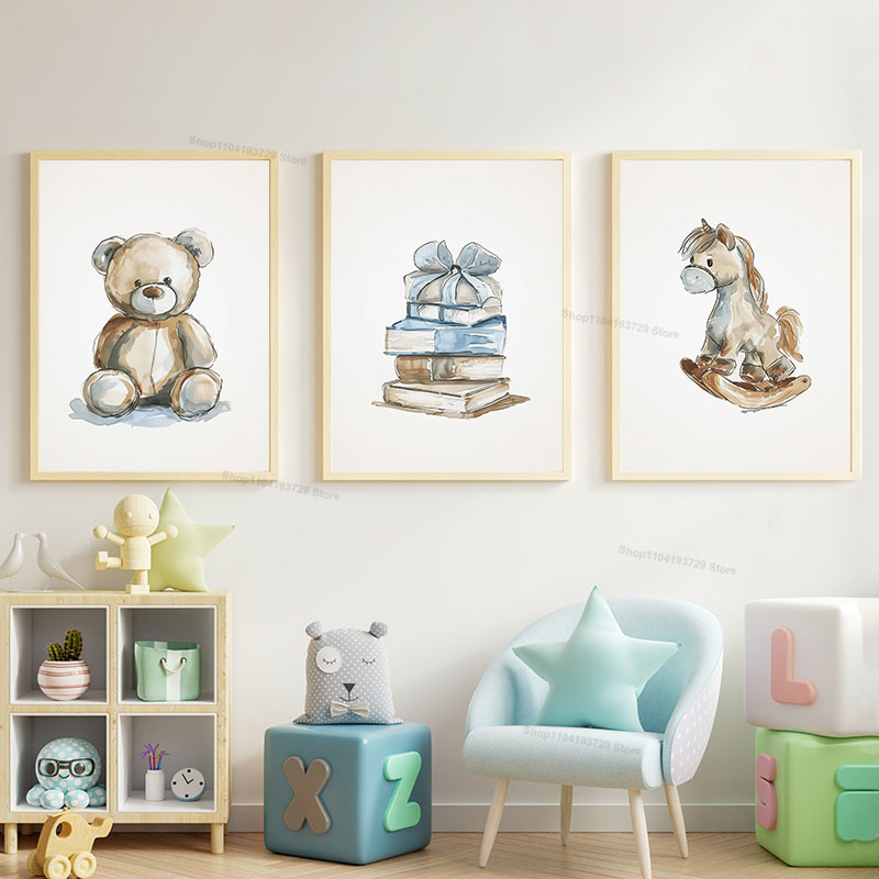 ภาพพิมพ์บนผ้าใบลายการ์ตูนสไตล์ - Baby Nursery Themes บทวิจารณ์และราคา