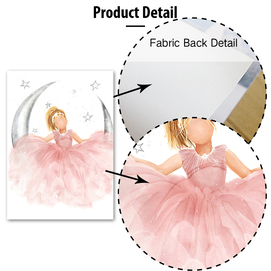 Pink Angel Girl Sun Moon Cloud - Baby Nursery Girl Room บทวิจารณ์และราคา