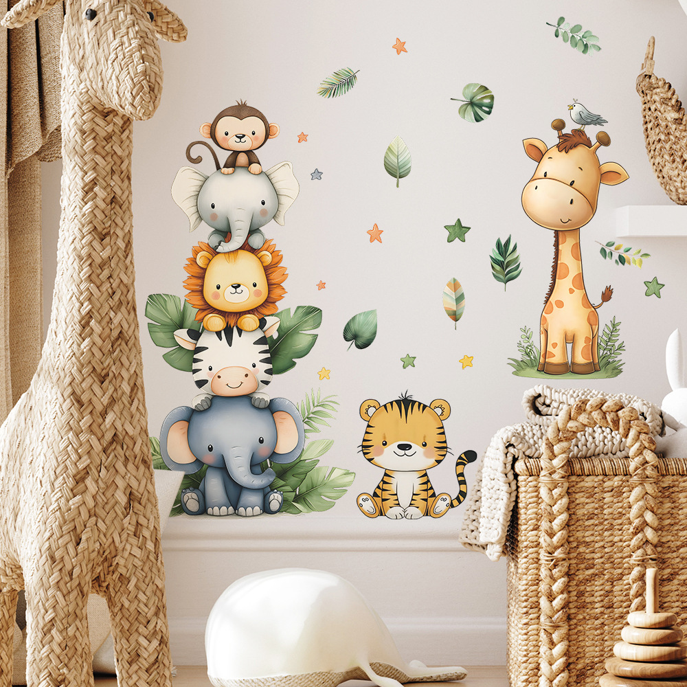 Boho สัตว์ป่าสติ๊กเกอร์ติดผนัง - Baby Nursery Furniture บทวิจารณ์และราคา