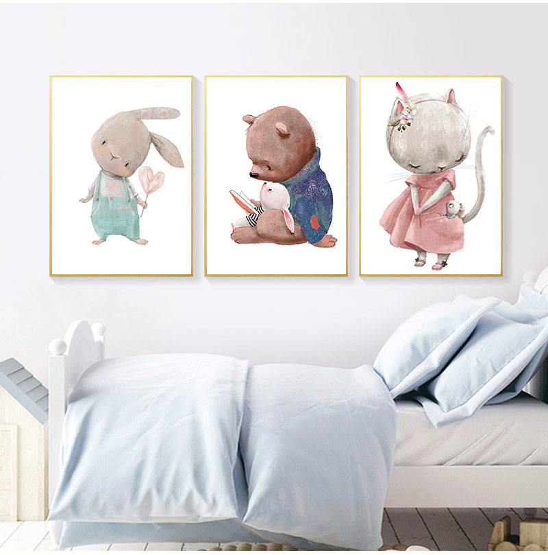 ภาพพิมพ์ศิลปะตกแต่งแบบไม่มีกรอ - Baby Nursery Art บทวิจารณ์และราคา