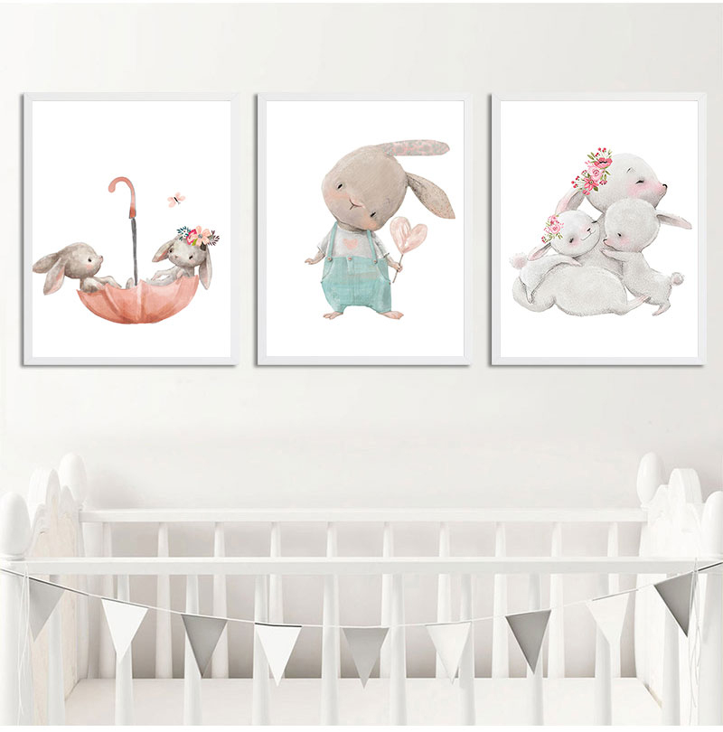 ภาพพิมพ์ศิลปะตกแต่งแบบไม่มีกรอ - Baby Nursery Art บทวิจารณ์และราคา