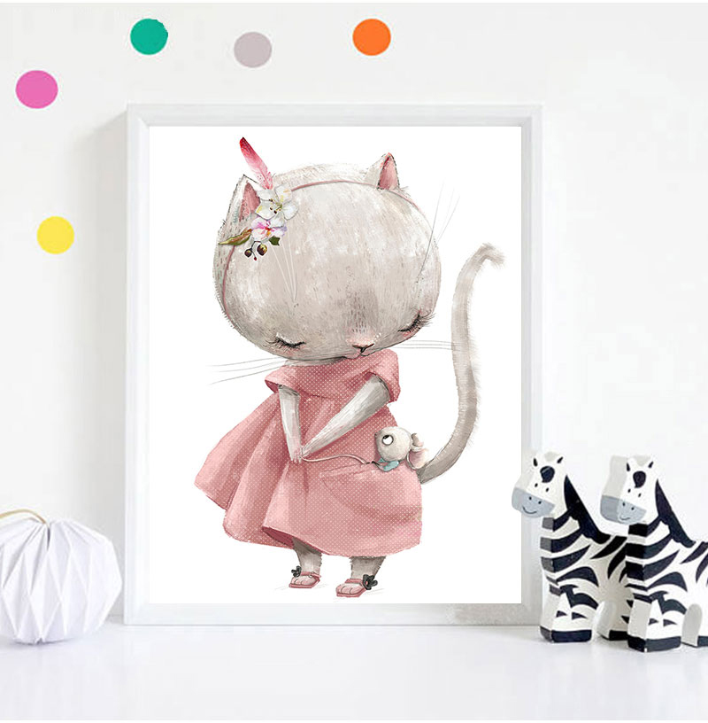 ภาพพิมพ์ศิลปะตกแต่งแบบไม่มีกรอ - Baby Nursery Art บทวิจารณ์และราคา