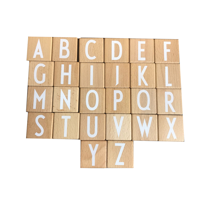 26Pcs ตัวอักษรบล็อกอาคารไม้ Be - Baby Nursery Letters บทวิจารณ์และราคา