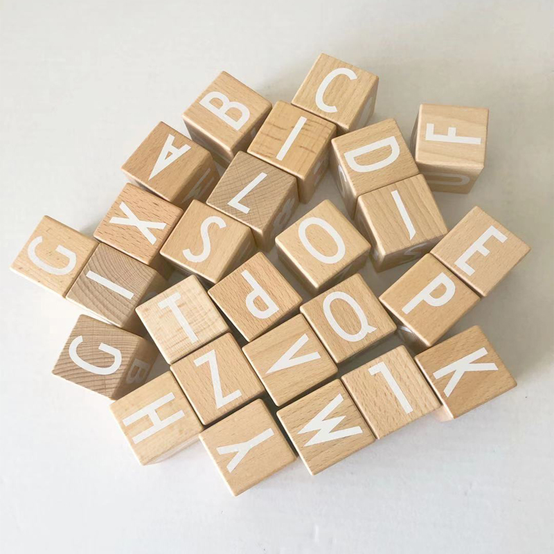 26Pcs ตัวอักษรบล็อกอาคารไม้ Be - Baby Nursery Letters บทวิจารณ์และราคา