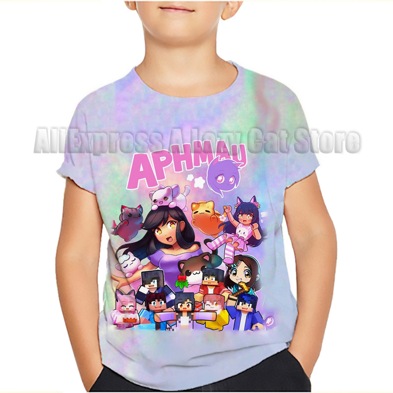 Aphmau meows เสื้อยืดแมวลายการ - Baby Nursery Ideas Boy บทวิจารณ์และราคา