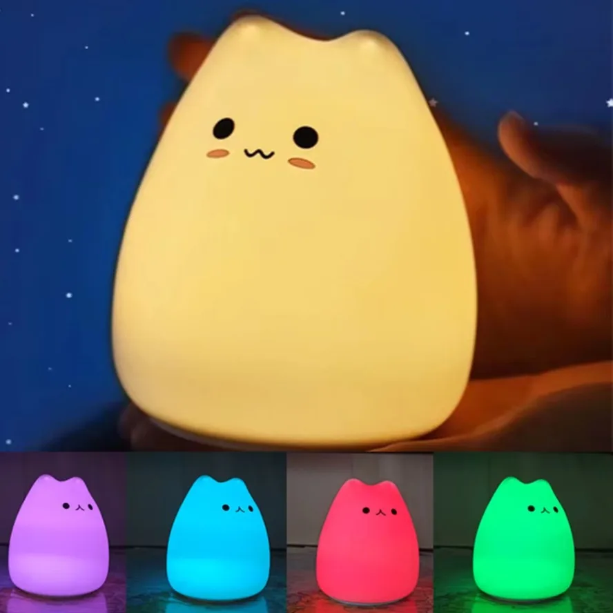 LED Night tlight 7 สีนุ่มน่ารั - Baby Nursery Colors บทวิจารณ์และราคา