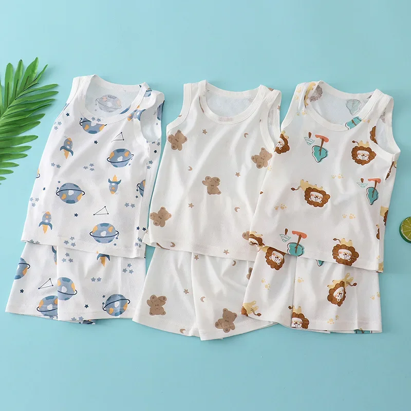 ชุดเสื้อกั๊กผ้าฝ้ายผสมใยไผ่สำห - Baby Nursery Ideas Boy บทวิจารณ์และราคา