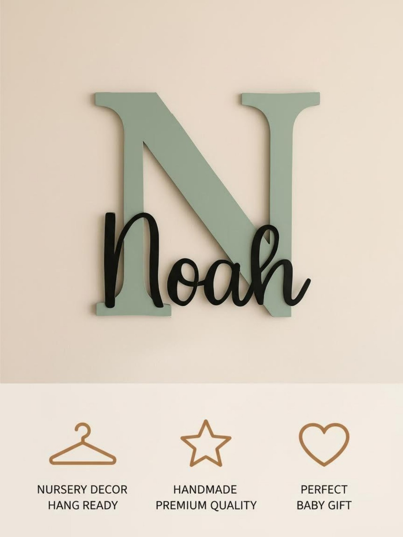 ป้ายชื่อไม้รูปเมฆ ลายการ์ตูนสั - Animals Baby Nursery บทวิจารณ์และราคา
