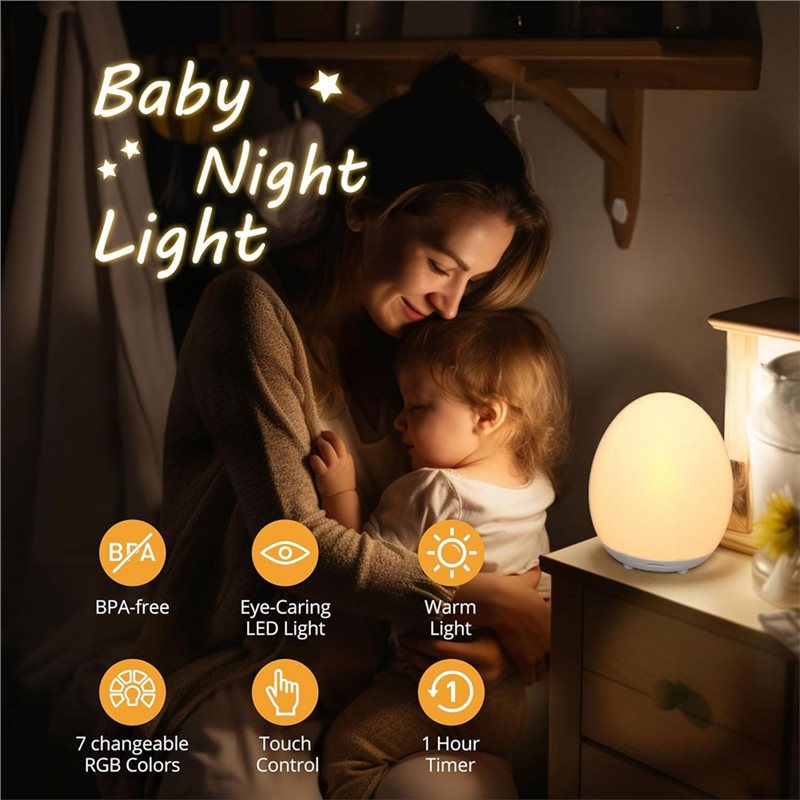 AB34-โคมไฟกลางคืน LED สำหรับเด - Baby Nursery Colors บทวิจารณ์และราคา
