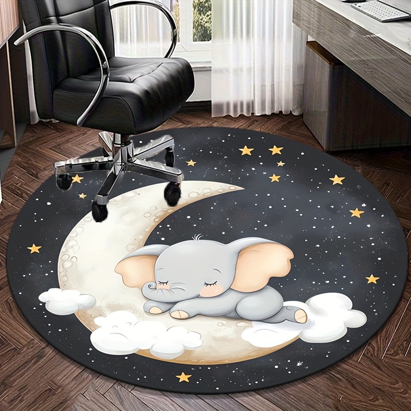 พรมกลมลายช้างน้อย ดวงจันทร์ แล - Baby Nursery Elephant Theme บทวิจารณ์และราคา