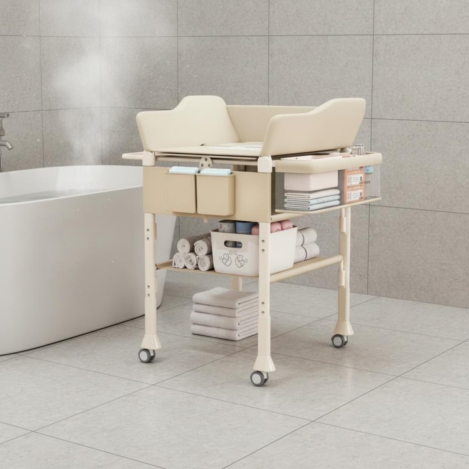 โต๊ะอาบน้ำเด็กแบบ 2 in 1 ปรับร - Baby Nursery Furniture บทวิจารณ์และราคา