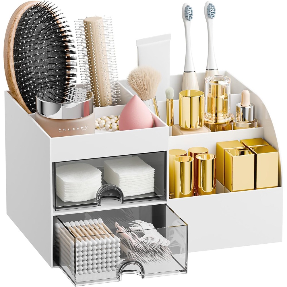 ที่จัดเก็บเครื่องสำอางพร้อมลิ้ - Drawer Dresser White บทวิจารณ์และราคา