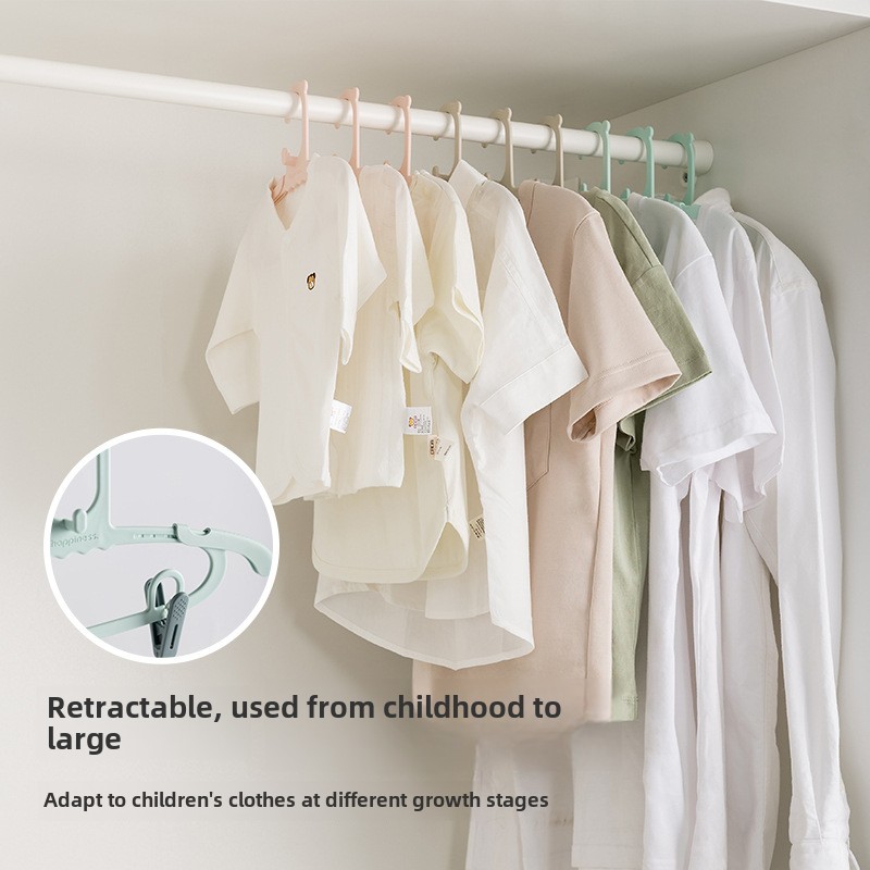 10 ชิ้นไม้แขวนเสื้อเด็กปรับเด็ - Baby Nursery Uniform บทวิจารณ์และราคา