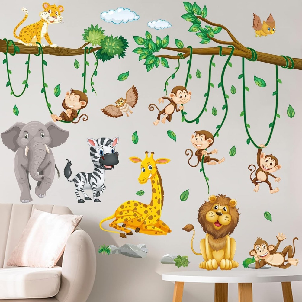 สติ๊กเกอร์ติดผนังลายต้นไม้และส - Baby Nursery Girl Room บทวิจารณ์และราคา