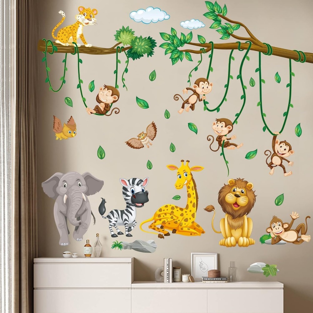 สติ๊กเกอร์ติดผนังลายต้นไม้และส - Baby Nursery Girl Room บทวิจารณ์และราคา