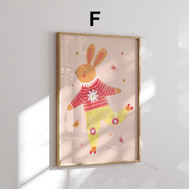 ภาพวาดการ์ตูนสัตว์น่ารักสำหรับ - Baby Nursery Art บทวิจารณ์และราคา