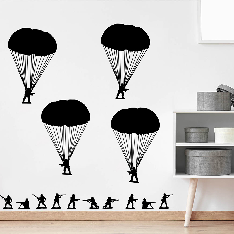 Army Men ทหาร Paratroopers สติ - Baby Nursery Panelling บทวิจารณ์และราคา