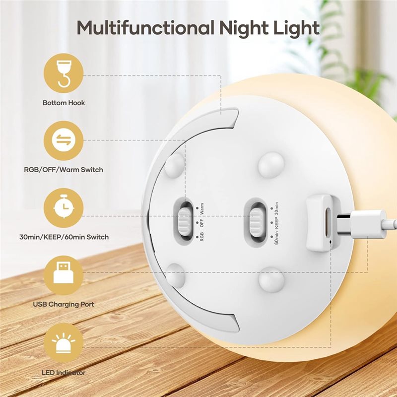 โคมไฟกลางคืนสำหรับเด็ก ABUG-Ey - Baby Nursery Colors บทวิจารณ์และราคา