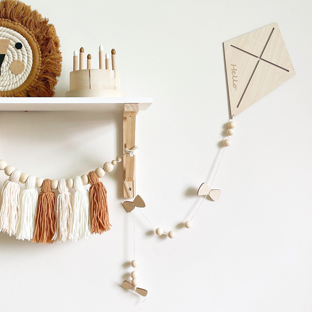 ของตกแต่งผนังรูปว่าวไม้สไตล์นอ - Baby Nursery Hanging Decor บทวิจารณ์และราคา