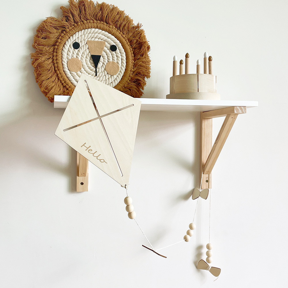 ของตกแต่งผนังรูปว่าวไม้สไตล์นอ - Baby Nursery Hanging Decor บทวิจารณ์และราคา