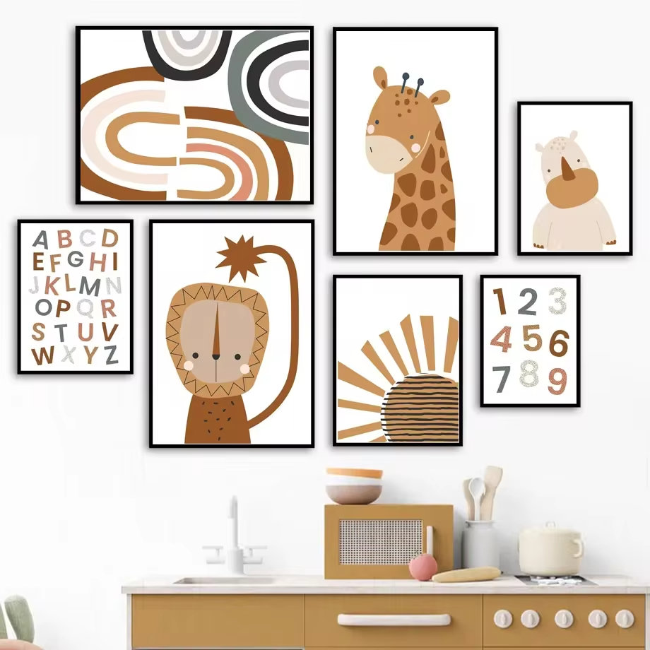 รุ้งดวงอาทิตย์สิงโตไดโนเสาร์ภา - Baby Nursery Mirror บทวิจารณ์และราคา
