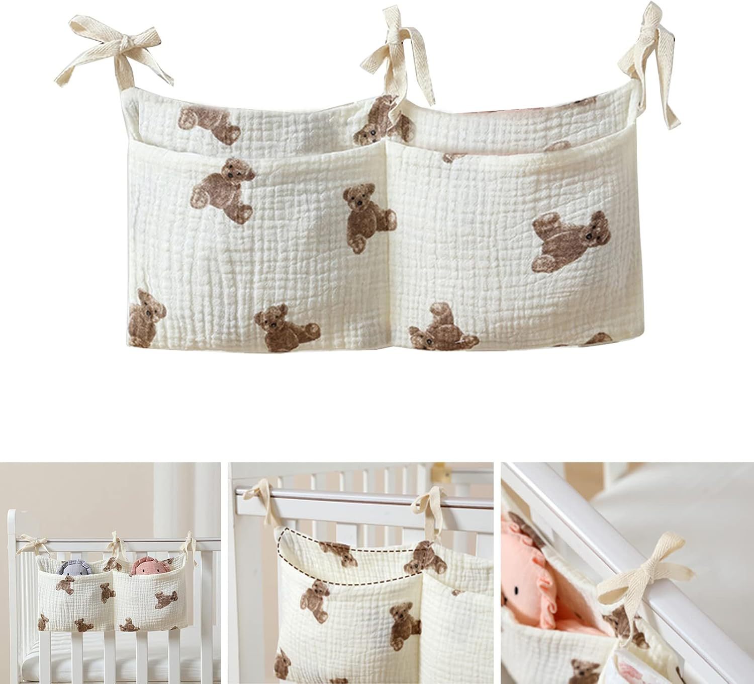 Baby Crib Organizer Cot Caddy  - Baby Nursery Furniture บทวิจารณ์และราคา