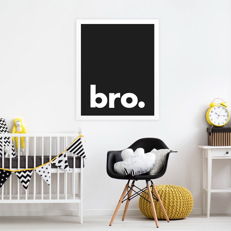Bro. พิมพ์ Minimalist วิชาการพ - Baby Nursery Letters บทวิจารณ์และราคา
