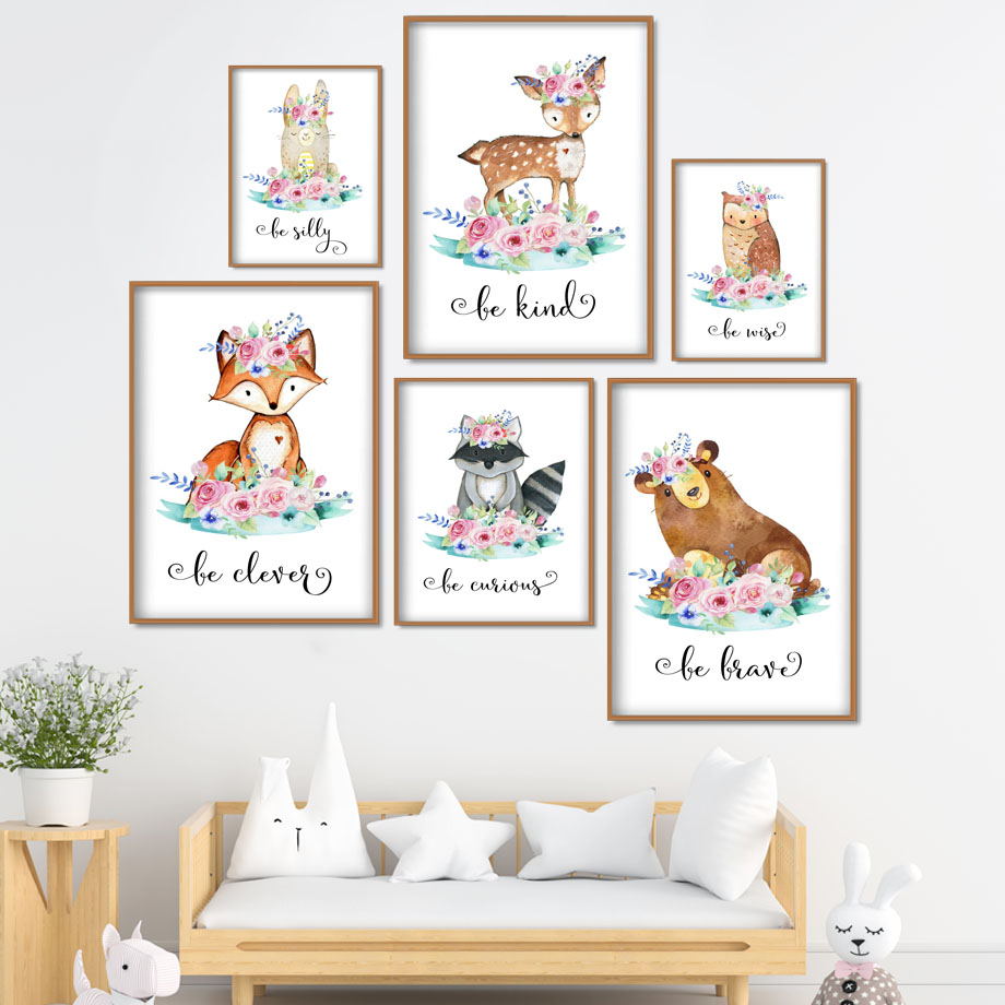 การ์ตูนฟ็อกซ์กวางกระต่ายเด็กสั - Baby Nursery Mirror บทวิจารณ์และราคา