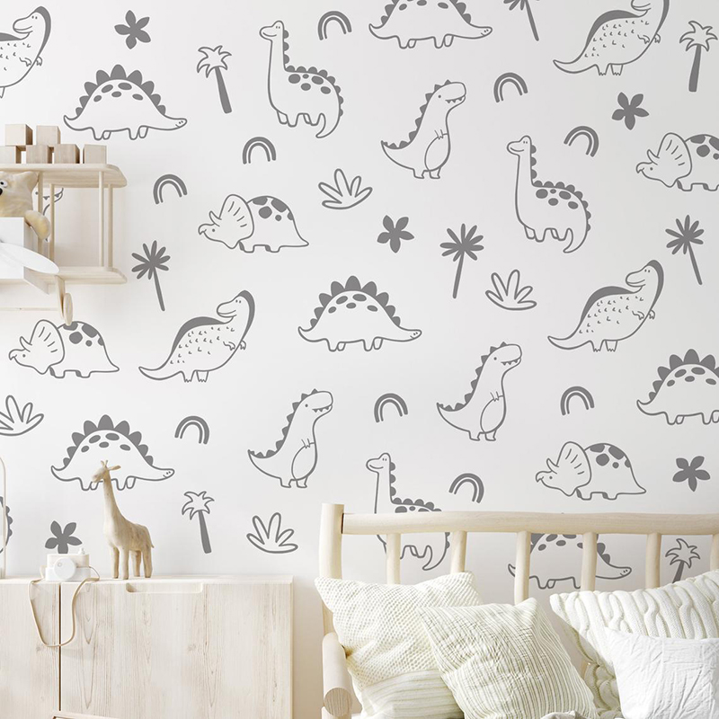 เรขาคณิตไดโนเสาร์ Rainbow สติ๊ - Baby Nursery Furniture บทวิจารณ์และราคา