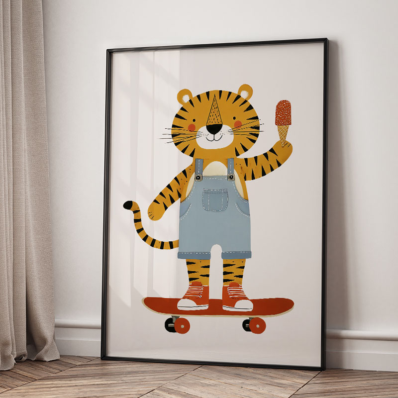 ภาพวาดการ์ตูนสัตว์ตลกๆ สำหรับต - Baby Nursery Kids บทวิจารณ์และราคา