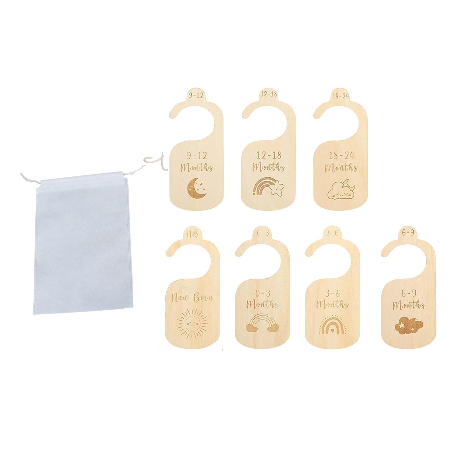 ที่แขวนขนาดเสื้อผ้าเด็ก7X วงเว - Baby Nursery Age บทวิจารณ์และราคา