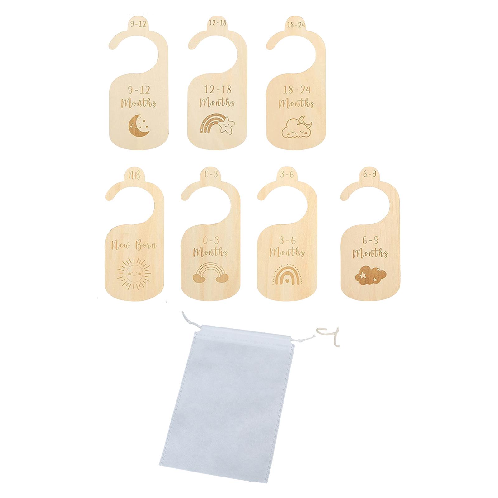 ที่แขวนขนาดเสื้อผ้าเด็ก7X วงเว - Baby Nursery Age บทวิจารณ์และราคา