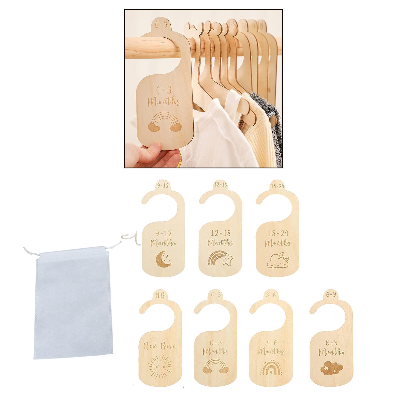 ที่แขวนขนาดเสื้อผ้าเด็ก7X วงเว - Baby Nursery Age บทวิจารณ์และราคา