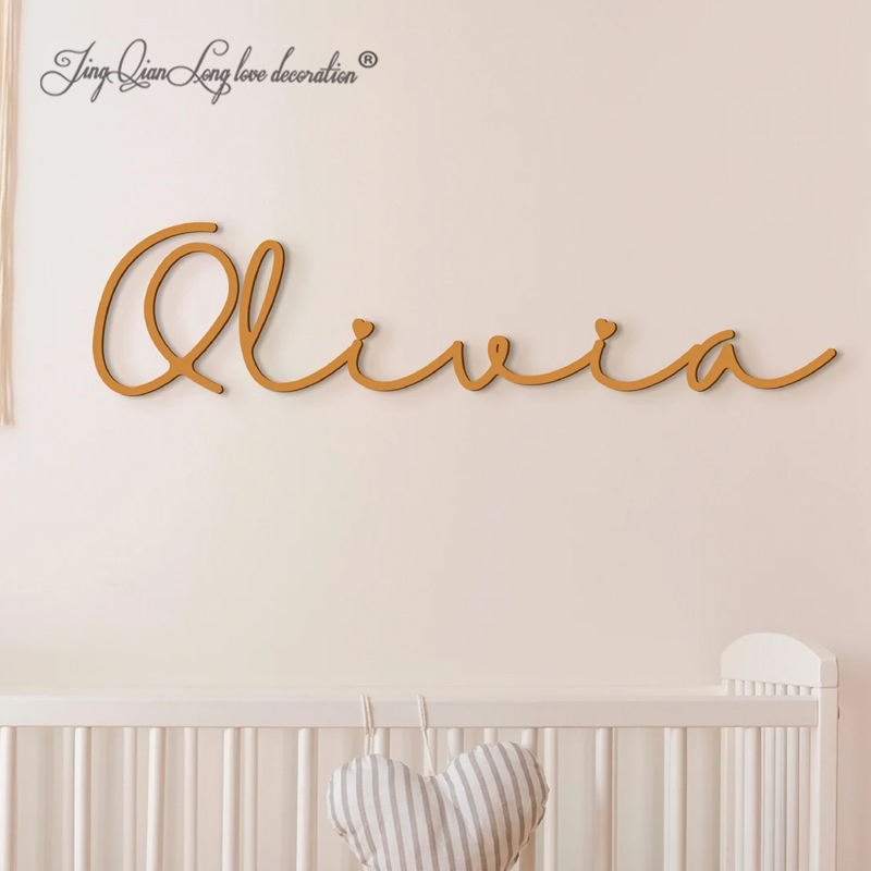 ป้ายชื่อเด็กทำจากไม้แบบกำหนดเอ - Baby Nursery Letters บทวิจารณ์และราคา