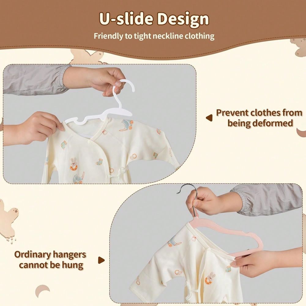 70 100 แพ็คไม้แขวนเสื้อเด็ก ไม - Baby Nursery Kids บทวิจารณ์และราคา