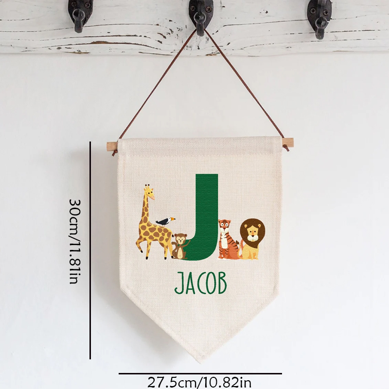 ธงแขวนผนังรูปสัตว์ป่าแบบกำหนดเ - Baby Nursery Hanging Decor บทวิจารณ์และราคา